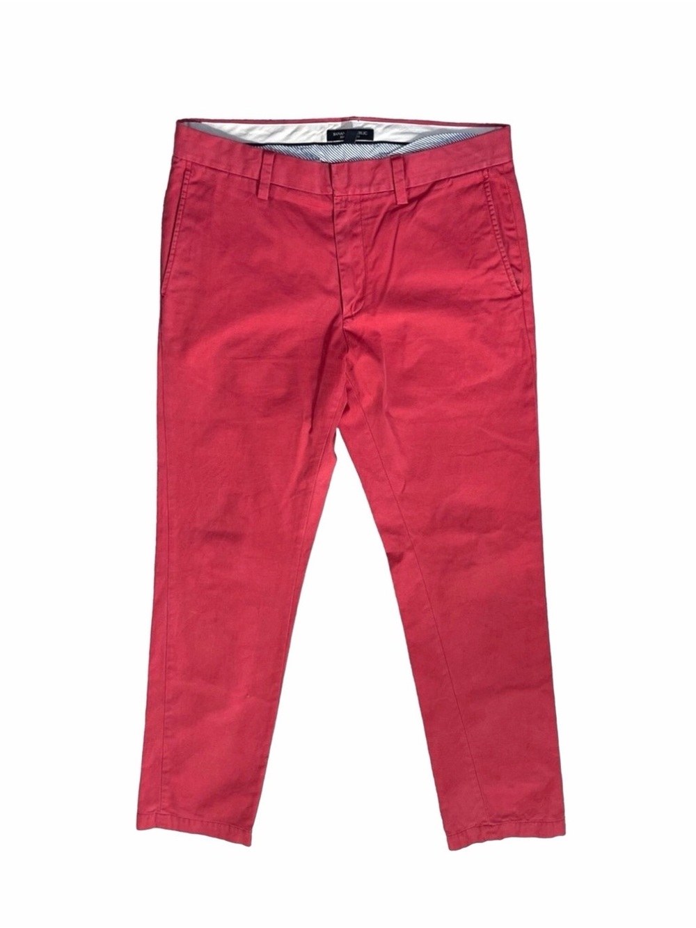 Men’s Banana Republic Red Holiday straight Chino Pants 34/32